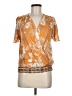 Tiny 100% Rayon Orange Short Sleeve Blouse Size M - photo 1