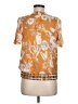 Tiny 100% Rayon Orange Short Sleeve Blouse Size M - photo 2