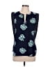 J.Crew 100% Polyester Blue Sleeveless Blouse Size 8 - photo 1