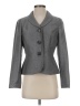 Le Suit Chevron-herringbone Gray Blazer Size 4 Petite - photo 1