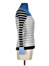 Ann Taylor LOFT Stripes Blue Turtleneck Sweater Size M (petite) - photo 4