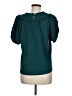 Current Air Teal Short Sleeve Blouse Size M - photo 2