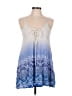 LA Class 100% Rayon Blue Sleeveless Blouse Size M - photo 1