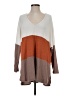 Culture Code Color Block Brown Pullover Sweater Size S - photo 1