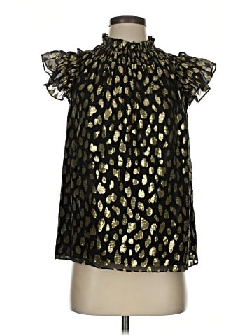 Rebecca Taylor Short Sleeve Silk Top (view 1)