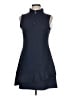 Unbranded Solid Blue Casual Dress Size L - photo 1
