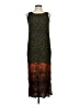 Teddi Graphic Brown Casual Dress Size M (estimated) - photo 1