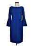 Jessica Howard Solid Blue Cocktail Dress Size 6 - photo 1