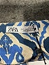 Zara Damask Blue Sleeveless Blouse Size S - photo 7