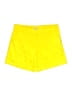 Per Se Solid Yellow Shorts Size 8 - photo 1