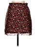 Shein Floral Red Casual Skirt Size 2 - photo 1
