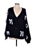 Assorted Brands 100% Acrylic Blue Cardigan Size M - photo 1