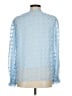 Unbranded 100% Polyester Polka Dots Blue Long Sleeve Blouse Size M - photo 2