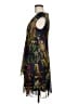 Connected Apparel 100% Polyester Tropical Black Cocktail Dress Size 6 - photo 5