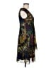 Connected Apparel 100% Polyester Tropical Black Cocktail Dress Size 6 - photo 4