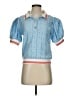 Maeve Blue Short Sleeve Polo Size S - photo 1