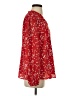 Fashion 100% Polyester Red Long Sleeve Blouse Size S - photo 4