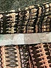 Mode 100% Polyester Stripes Gold Shorts Size M - photo 3