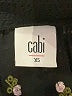 CAbi 100% Polyester Stars Black Long Sleeve Blouse Size XS - photo 7