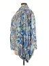 Flying Tomato 100% Polyester Paisley Blue button down Size 2X - photo 5