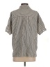 Max Studio Stripes Gray Short Sleeve Blouse Size S - photo 2