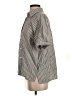 Max Studio Stripes Gray Short Sleeve Blouse Size S - photo 5