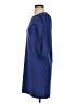 Ann Taylor Solid Blue Casual Dress Size XS - photo 5