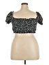 Unbranded Black Short Sleeve Top Size 3X - photo 2