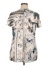 Style&Co 100% Polyester Silver Short Sleeve Blouse Size XL - photo 2
