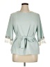 Shein Teal 3/4 Sleeve Blouse Size XL - photo 1