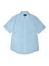 Chaps Solid Blue Short Sleeve Button-Down Shirt Size 14 - photo 1