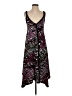 Neesha Graphic Purple Black Cocktail Dress Size S - photo 1