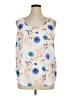 Faded Glory 100% Polyester Ivory Sleeveless Blouse Size XL - photo 1