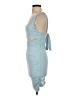 Unbranded Solid Blue Cocktail Dress Size S - photo 5
