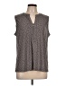 Anne Klein Gray Sleeveless Blouse Size L - photo 1