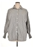 Unbranded Stripes Gray 3/4 Sleeve Blouse Size XL - photo 1