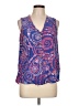 Lilly Pulitzer Paisley Blue Sleeveless Blouse Size L - photo 1