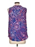 Lilly Pulitzer Paisley Blue Sleeveless Blouse Size L - photo 2