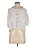 Talula 100% Rayon Animal Print Silver Short Sleeve Blouse Size M - photo 1