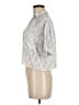 Talula 100% Rayon Animal Print Silver Short Sleeve Blouse Size M - photo 5