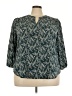 Monday Fun 100% Polyester Teal 3/4 Sleeve T-Shirt Size 2X - photo 1