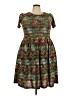 Lularoe Paisley Green Cocktail Dress Size XXL - photo 1