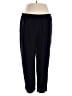 Eileen Fisher 100% Silk Solid Black Track Pants Size XL - photo 1