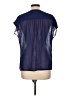 Chenault 100% Polyester Blue Short Sleeve Blouse Size L - photo 2