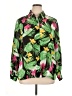 Joan Leslie Tropical Green Long Sleeve Blouse Size 16 - photo 1