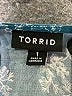 Torrid Teal Sleeveless Blouse Size 1X Plus (1) - photo 7