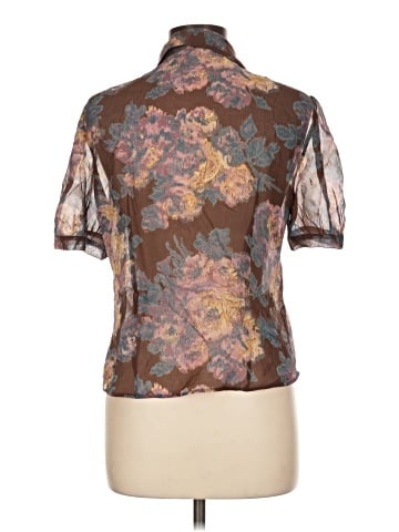 Dorothee Bis Short Sleeve Silk Top (view 2)
