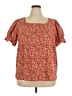 Shein Curve Orange Short Sleeve Blouse Size 3X - photo 1