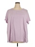 Roaman's Purple Short Sleeve Top Size 30 (3X) - photo 1