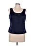 Kasper 100% Polyester Blue Sleeveless Blouse Size 8 - photo 1